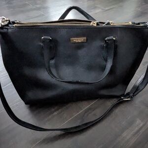 Kate Spade Black Leather Tote Bag